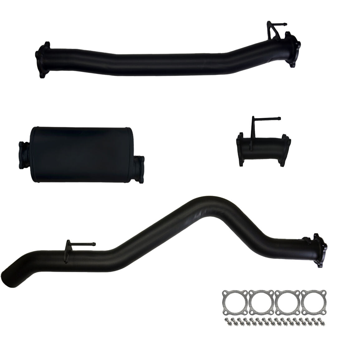 #Black - 409 Stainless Steel, #Muffler