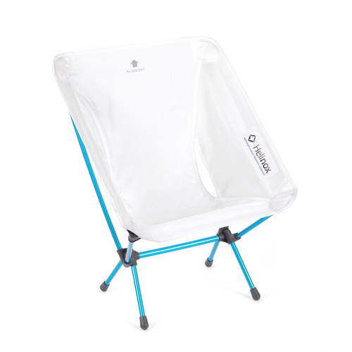 Chair Zero White with Cyan Blue Frame