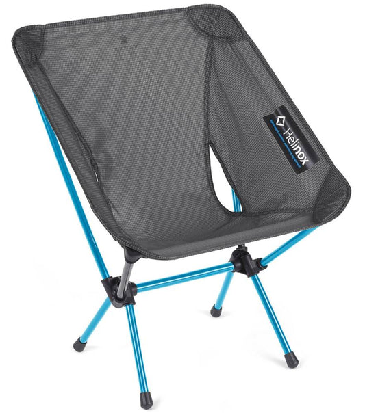 Chair Zero L Black with Cyan Blue Frame