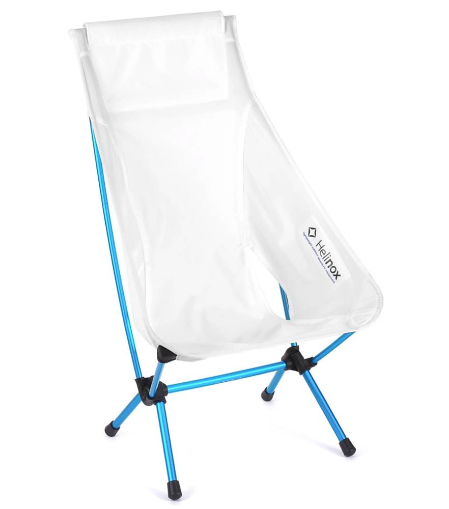 Chair Zero Highback White with Cyan Blue Frame