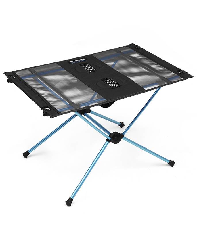 Table One Black Top with Blue Frame