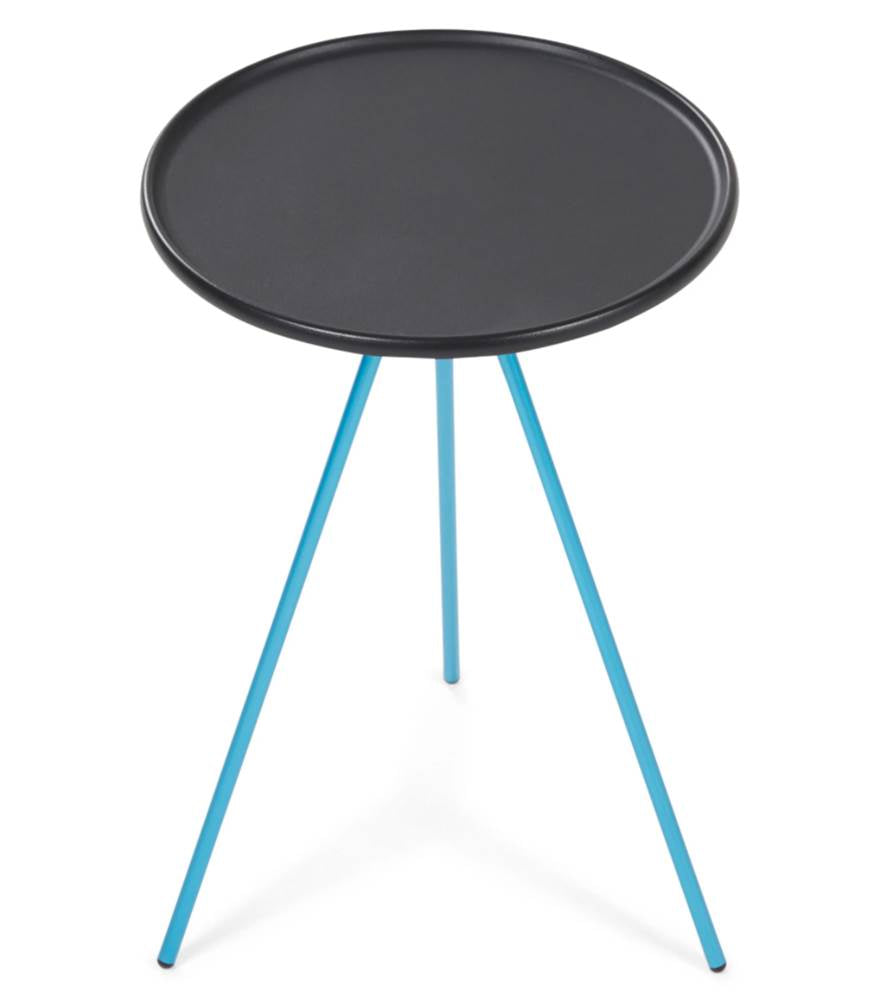 Side Table Small Black with Blue Frame