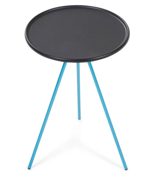 Side Table Small Black with Blue Frame