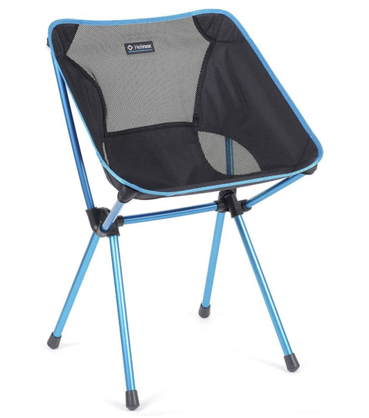 Cafe Chair Black with Cyan Blue Frame