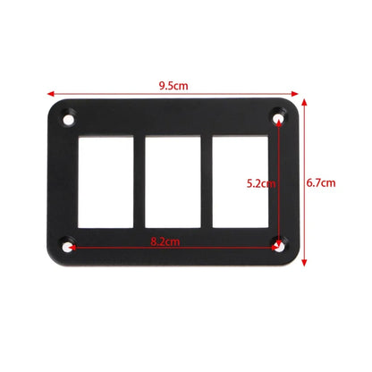 12V / 24V Blank Rocker Switch Panel for Cars Marine Boats ATVs Trailers