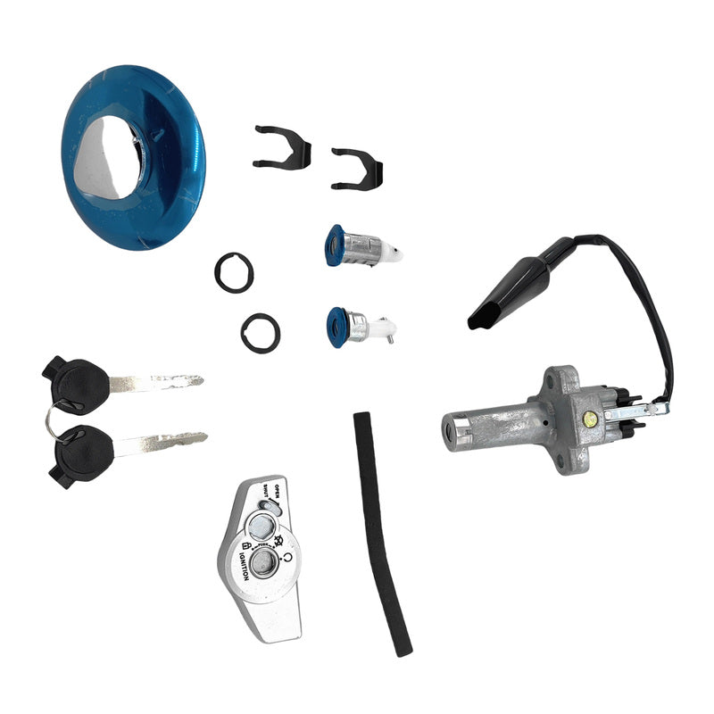 ABS Ignition Fuel Cover Lock Set Fit For Honda GLH125SH CB125E