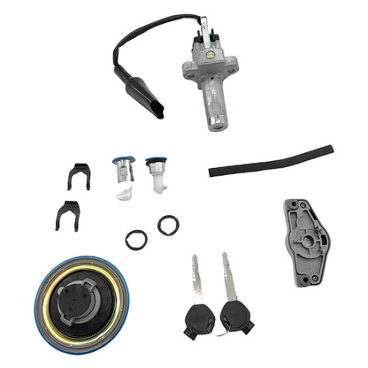 ABS Ignition Fuel Cover Lock Set Fit For Honda GLH125SH CB125E