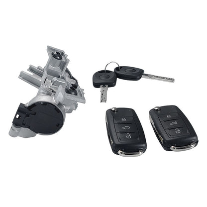 Ignition Switch Lock Cylinder With 2 Key Fit For Volkswagen Golf EOS Tiguan Jetta 2004-2018 1K0905851B