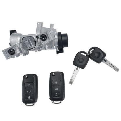 Ignition Switch Lock Cylinder With 2 Key Fit For Volkswagen Golf EOS Tiguan Jetta 2004-2018 1K0905851B