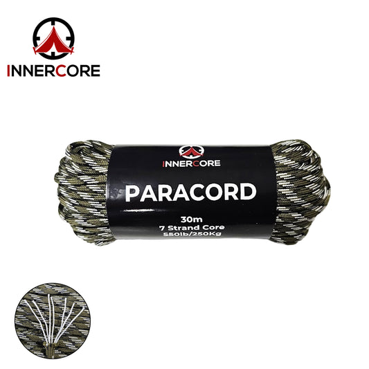 Innercore 100ft 550 Camo Paracord - 7 Strand