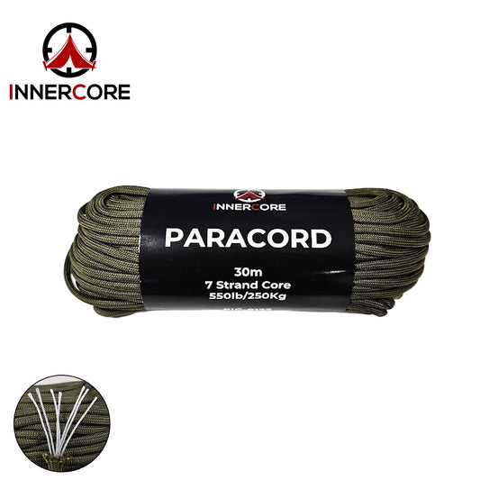 Innercore 100ft 550 Olive Paracord - 7 Strand