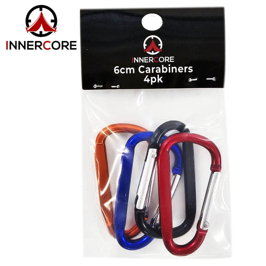 Innercore 6cm Carabiners 4pk