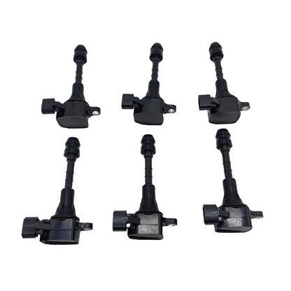 6pcs Ignition Coil Fit For Nissan Elgrand E50 E51 E52 Maxima J31 Murano Z50 Navara D40 Pathfinder R51 Skyline V35 Teana J31 2