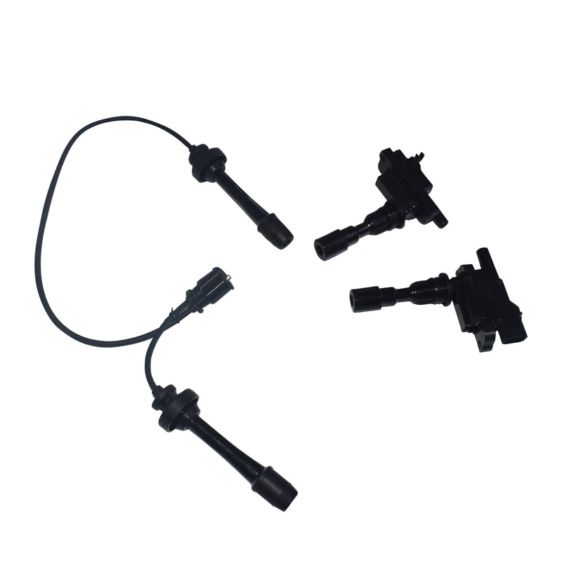 Ignition Coils & Gun Leads Fit For Ford Laser Mazda 323 Astina Protege 1.8L