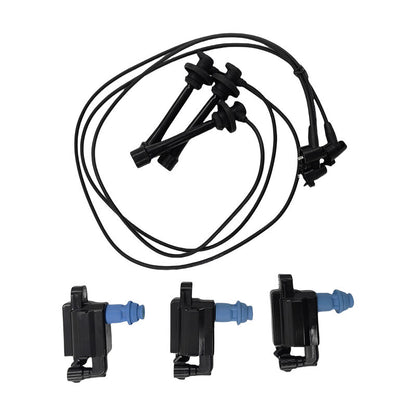 Ignition Coil & Ignition Lead Kit Fit For Lexus GS300 JZS160 IS300 JCE10 3.0L 2JZ-GE 6Cyl 24V 1997-2005