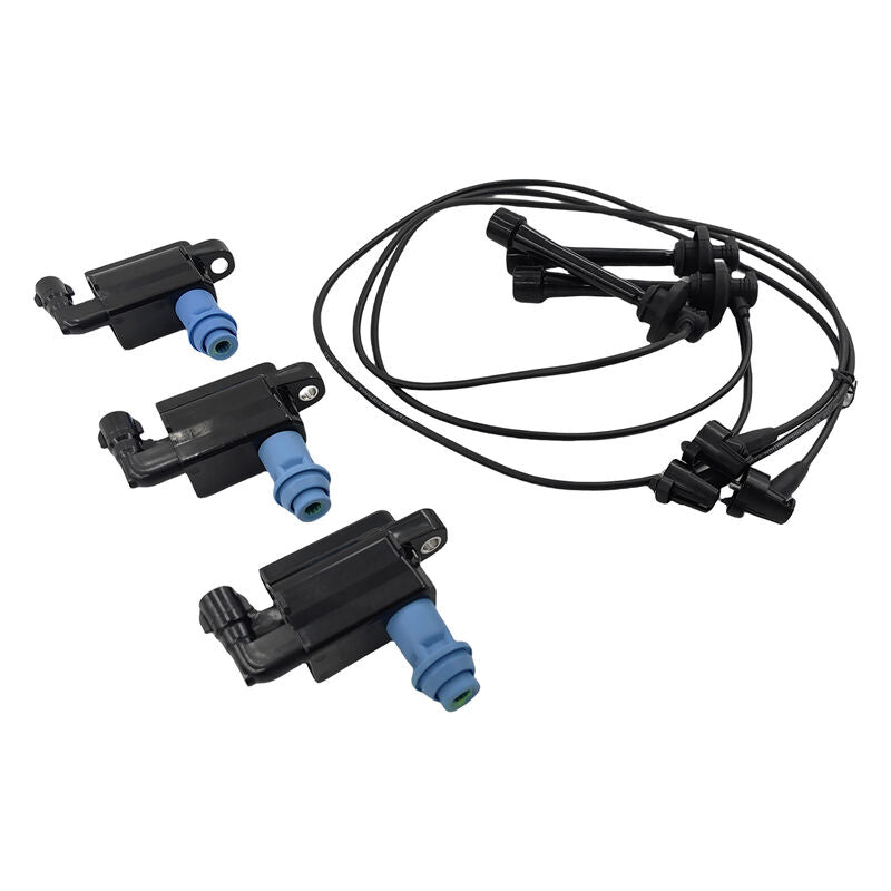 Ignition Coil & Ignition Lead Kit Fit For Lexus GS300 JZS160 IS300 JCE10 3.0L 2JZ-GE 6Cyl 24V 1997-2005