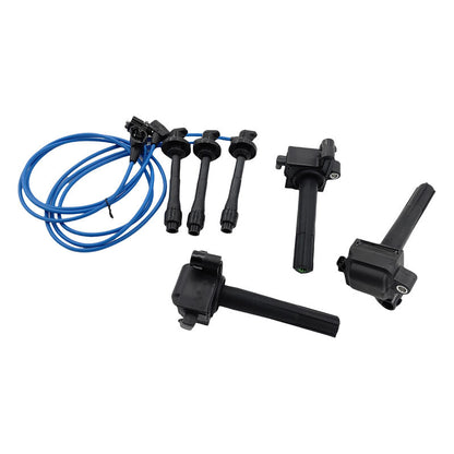 Ignition Coil & Top Gun Lead Kit Fit For Toyota Avalon MCX10R Camry MCV20R MCV36R Vienta MCV20R 1MZ-FE 3.0L