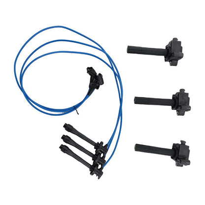 Ignition Coil & Top Gun Lead Kit Fit For Toyota Avalon MCX10R Camry MCV20R MCV36R Vienta MCV20R 1MZ-FE 3.0L