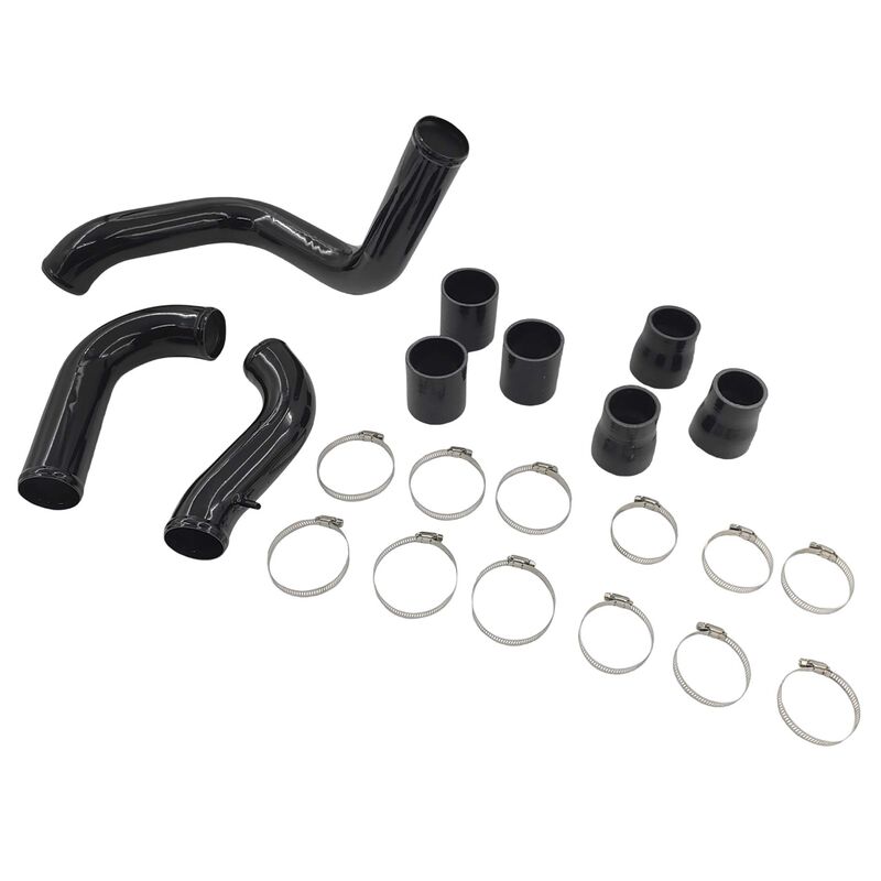 Intercooler Piping Kit With Joints & Clamps Black Fit For Nissan Navara D40 Turbo 2.5L YD25DDTI Engine 2005-2014