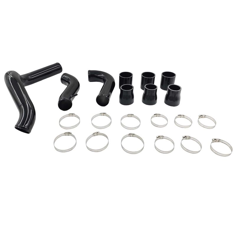 Intercooler Piping Kit With Joints & Clamps Black Fit For Nissan Navara D40 Turbo 2.5L YD25DDTI Engine 2005-2014