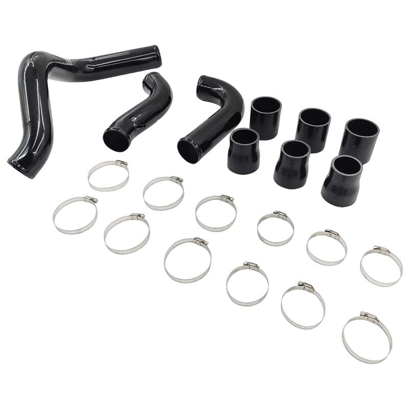 Intercooler Piping Kit With Joints & Clamps Black Fit For Nissan Navara D40 Turbo 2.5L YD25DDTI Engine 2005-2014