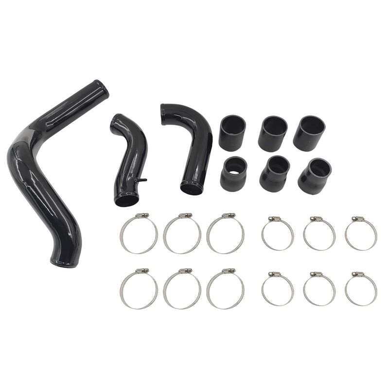 Intercooler Piping Kit With Joints & Clamps Black Fit For Nissan Navara D40 Turbo 2.5L YD25DDTI Engine 2005-2014