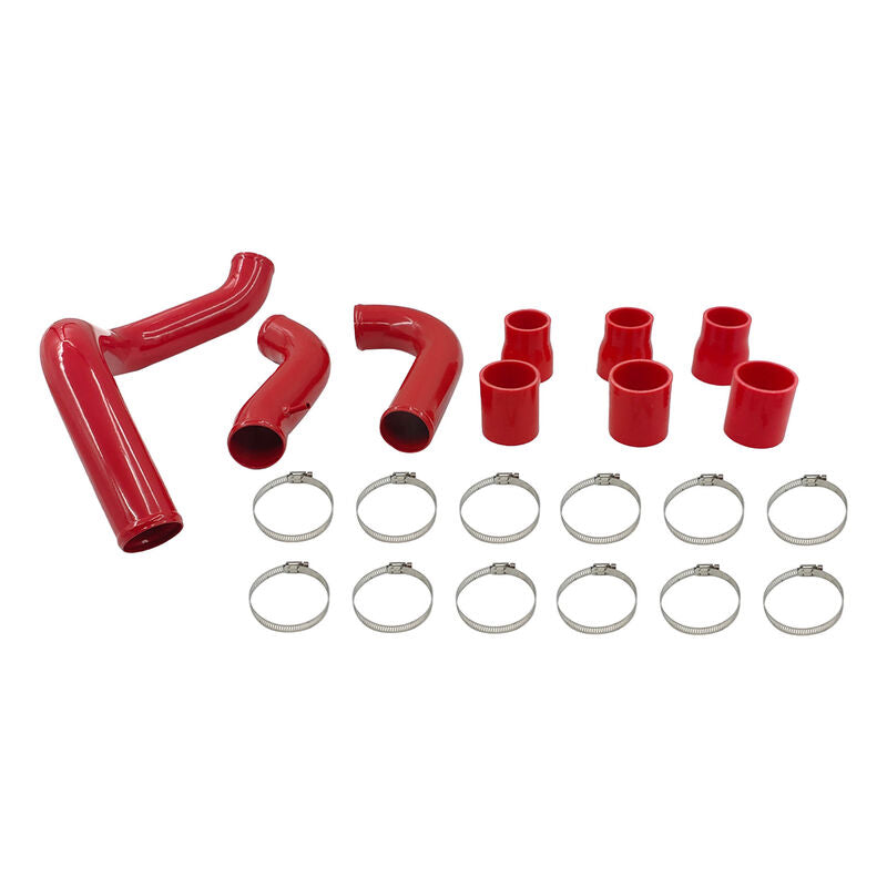 Intercooler Piping Kit With Joints & Clamps Red Fit For Nissan Navara D40 Turbo 2.5L YD25DDTI Engine 2005-2014