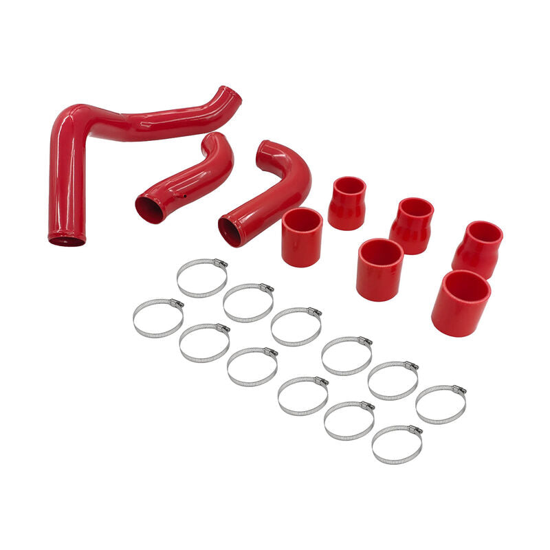 Intercooler Piping Kit With Joints & Clamps Red Fit For Nissan Navara D40 Turbo 2.5L YD25DDTI Engine 2005-2014