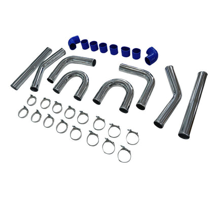 3Inch 76mm 3" Universal Turbo Intercooler Piping Pipe Kit Aluminum Fit For All Turbo Projects
