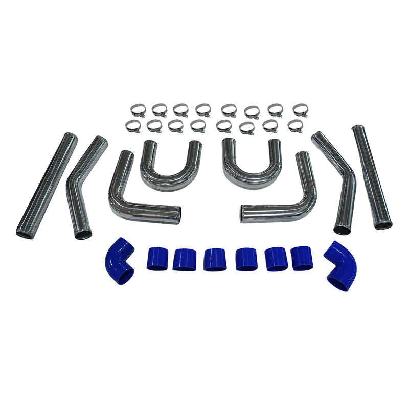 3Inch 76mm 3" Universal Turbo Intercooler Piping Pipe Kit Aluminum Fit For All Turbo Projects