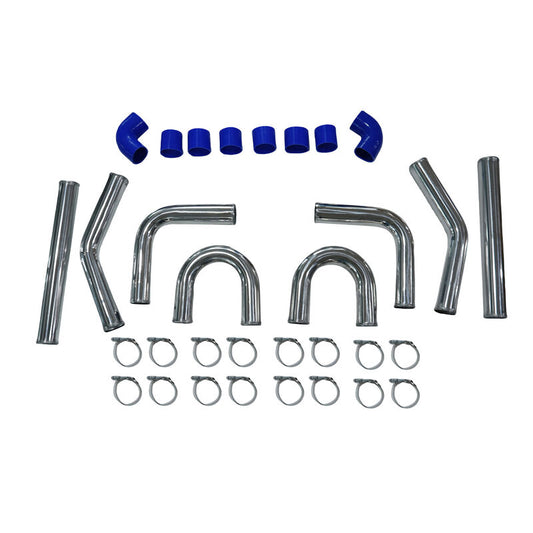 3Inch 76mm 3" Universal Turbo Intercooler Piping Pipe Kit Aluminum Fit For All Turbo Projects