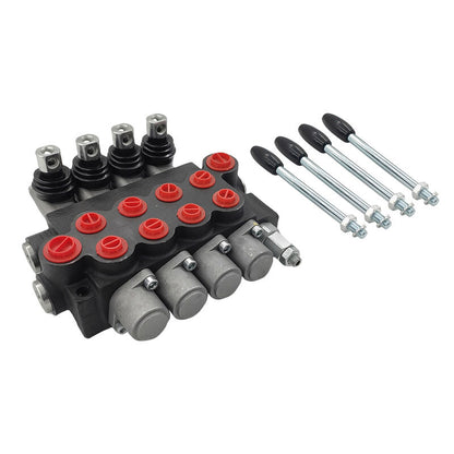 4 Spool P40 Hydraulic Directional Control Valve Fit For Tractor Loader Wood Chipper Excavator Forklift