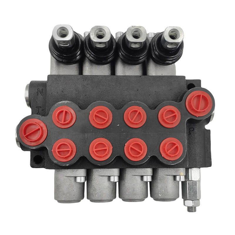4 Spool P40 Hydraulic Directional Control Valve Fit For Tractor Loader Wood Chipper Excavator Forklift
