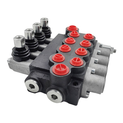 4 Spool P40 Hydraulic Directional Control Valve Fit For Tractor Loader Wood Chipper Excavator Forklift