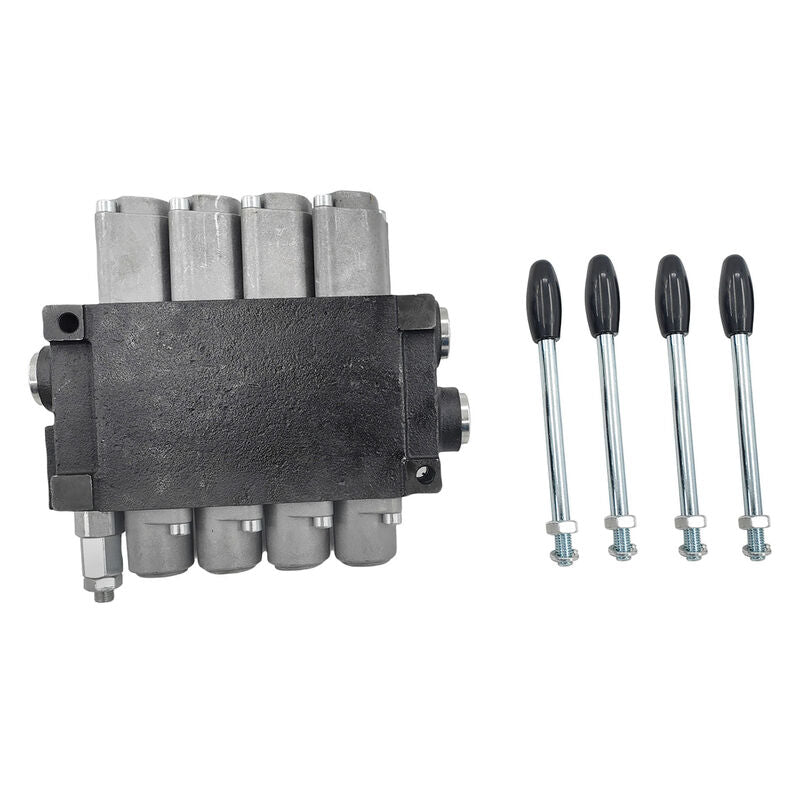4 Spool P40 Hydraulic Directional Control Valve Fit For Tractor Loader Wood Chipper Excavator Forklift