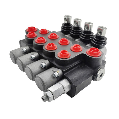 4 Spool P40 Hydraulic Directional Control Valve Fit For Tractor Loader Wood Chipper Excavator Forklift