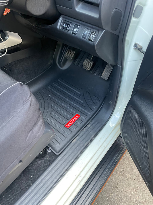 Nissan Navara 2015-Current 3D Moulded Floor Mats front and rear