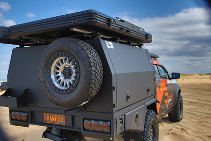 RAMPED UP 4X4 ROOF TOP TENT (ALUMINUM TRIANGLE)