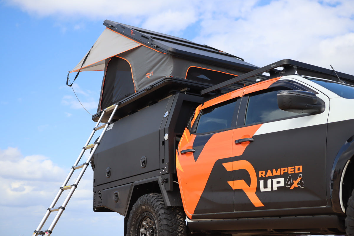 RAMPED UP 4X4 ROOF TOP TENT (ALUMINUM TRIANGLE) – Ramped up 4x4