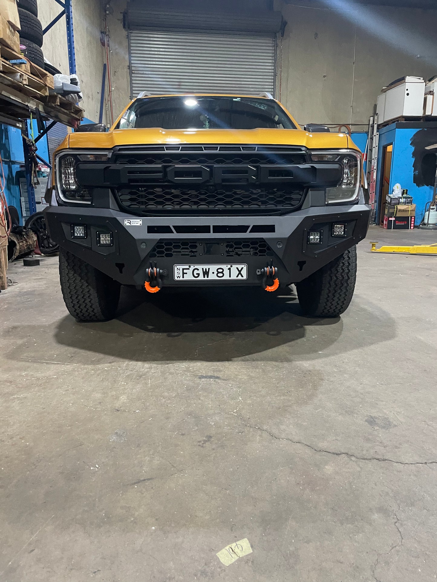 Ford Ranger next gen no hoop (2022+) Front bull bar (Matte Black)