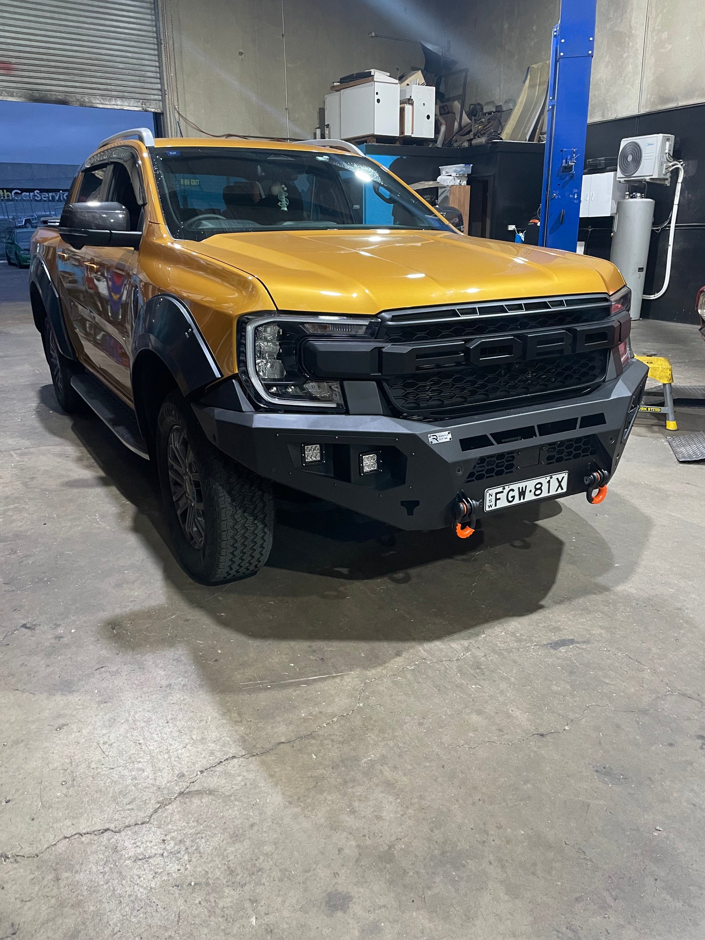 Ford Ranger next gen no hoop (2022+) Front bull bar (Matte Black)