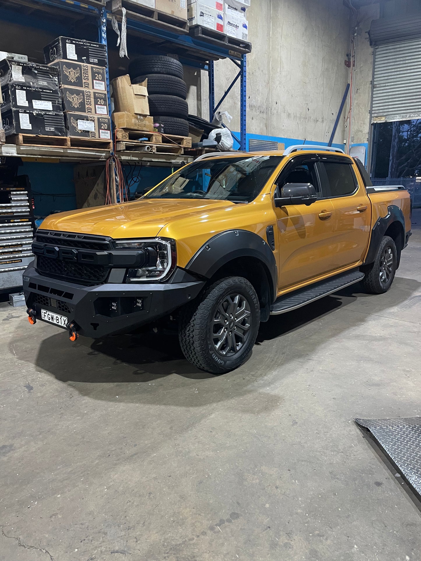 Ford Ranger next gen no hoop (2022+) Front bull bar (Matte Black)