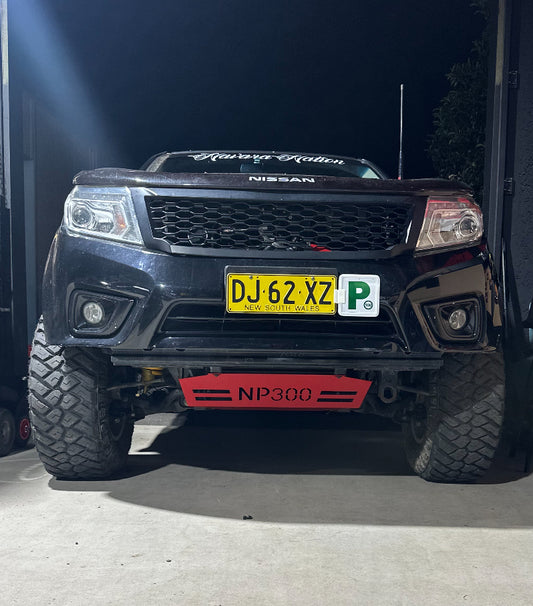 2014 NISSAN NAVARA NP300 SKID PLATE RED