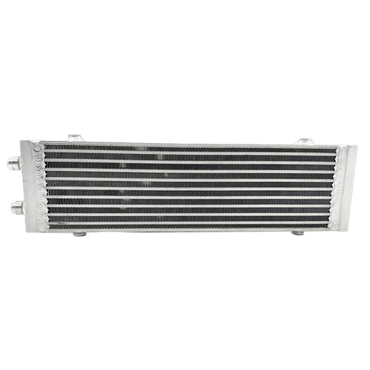 Oil Cooler Universal Dual Pass Bar & Plate 18.5 x 5.5 x 1.58 Core Large Silver 01EGB052ASL