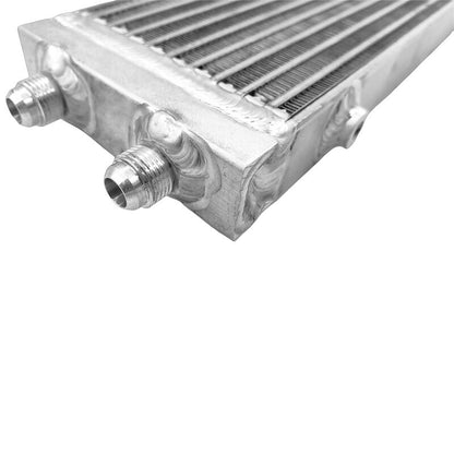 Oil Cooler Universal Dual Pass Bar & Plate 18.5 x 5.5 x 1.58 Core Large Silver 01EGB052ASL