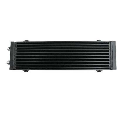 Universal Dual Pass Bar & Plate Oil Cooler 18.5"x5.5"x1.58" Core Black Large 01EGB052ASL