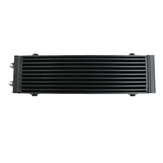 Universal Dual Pass Bar & Plate Oil Cooler 18.5"x5.5"x1.58" Core Black Large 01EGB052ASL