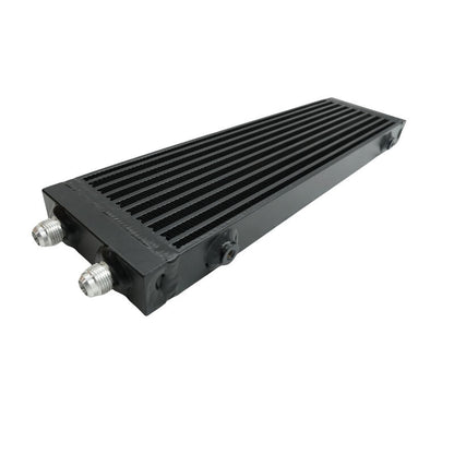 Universal Dual Pass Bar & Plate Oil Cooler 18.5"x5.5"x1.58" Core Black Large 01EGB052ASL
