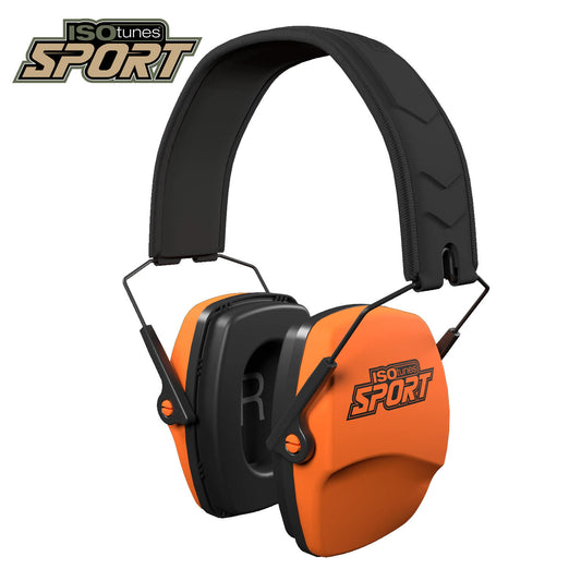 Isotunes Defy Slim Passive Earmuffs Orange