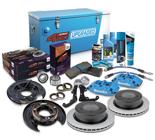Rear Big Brake Upgrade Kit to suit Toyota Land Cruiser 76, 78, 79 Series 2007-on with 17" Wheels or larger